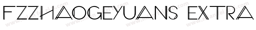FZZhaoGeYuanS Extra字体转换